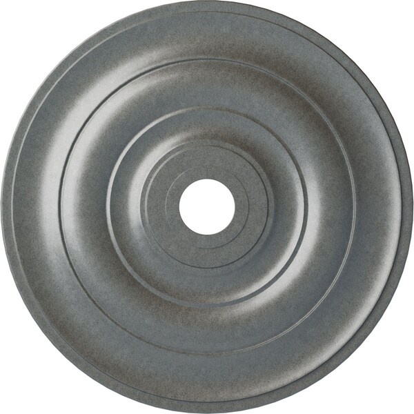 Ekena Millwork Jefferson Ceiling Medallion (Fits Canopies up to 5"), 26 1/2"OD x 3 5/8"ID x 1 1/2"P, Platinum CM26JEPLS - main